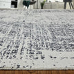 Feizy Coda 8928F Modern Abstract Rug in Black/White