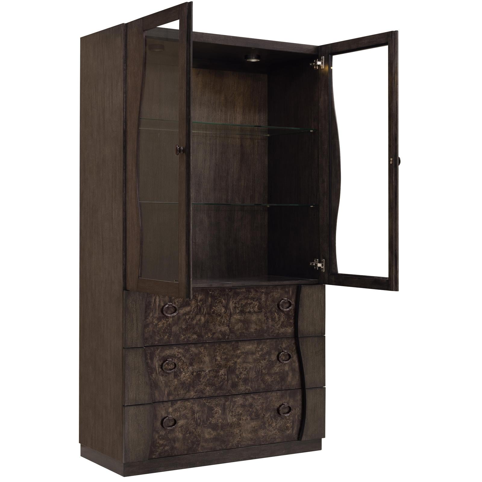 Pulaski Furniture Modern Mosaic Brown China
