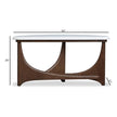 Magnussen Home Arwen Turkish Coffee Demilune Sofa Table