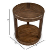 Magnussen Home Connolly Brown Round End Table