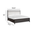 Magnussen Home Merrifield Raisin Black Upholstered Panel Bed