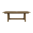 Sunset West Coastal Teak Dining Table with Leaf Extension