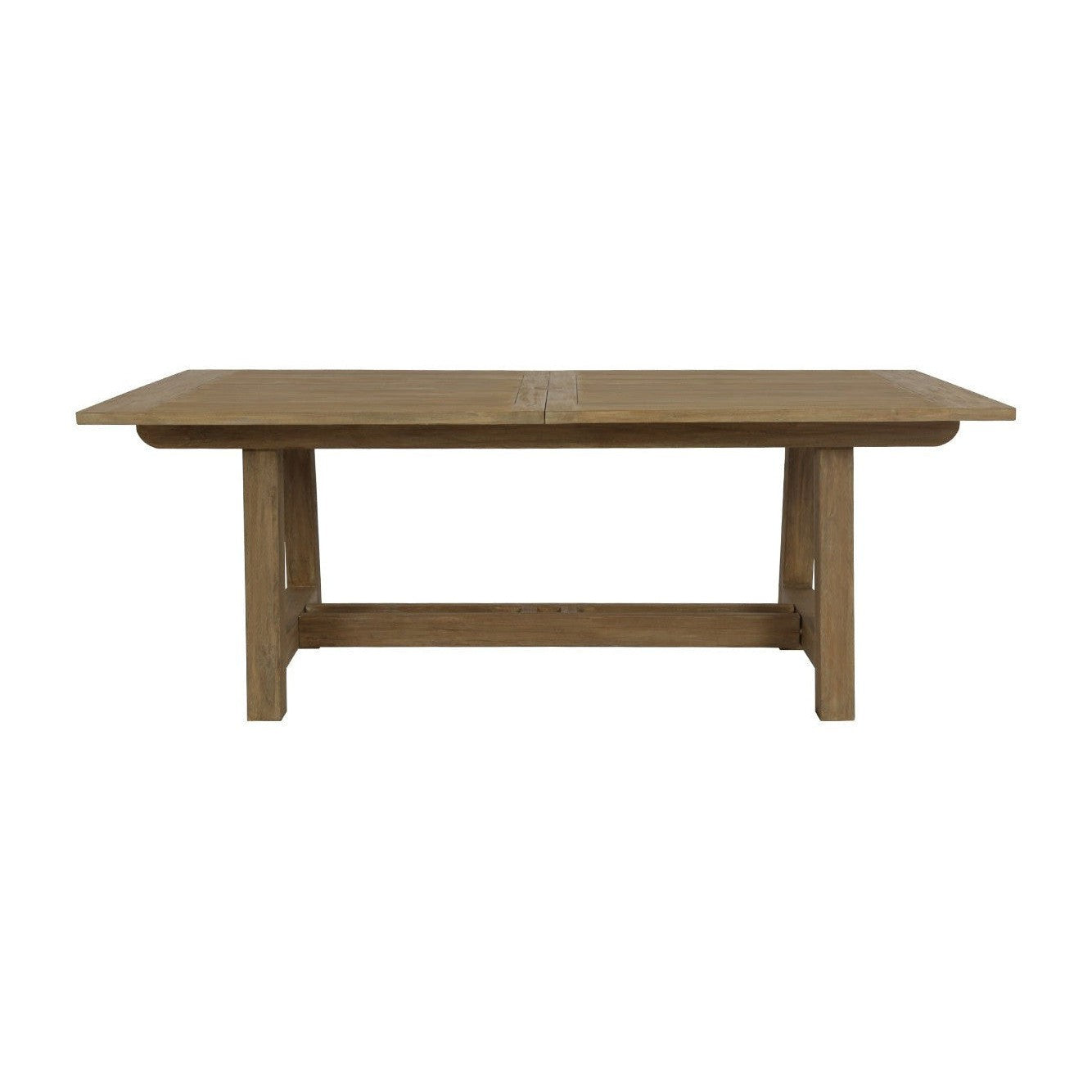 Sunset West Coastal Teak Dining Table with Leaf Extension