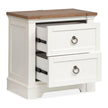 Magnussen Home Kingston Whisper White & Cerused Nutmeg Drawer Nightstand