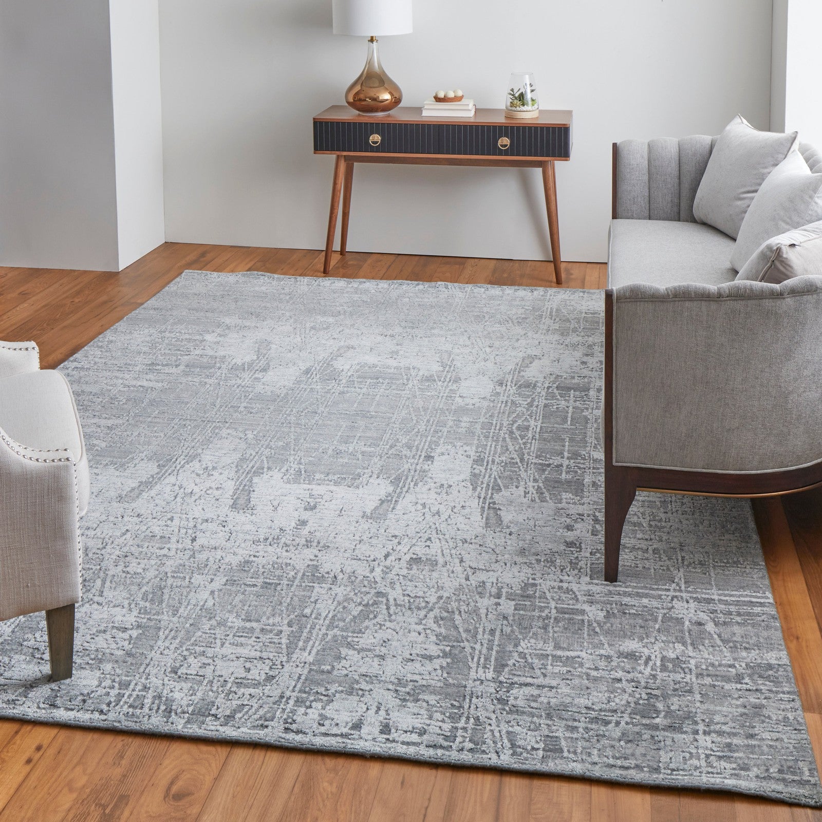 Feizy Eastfield 69A5F Modern Abstract in Gray