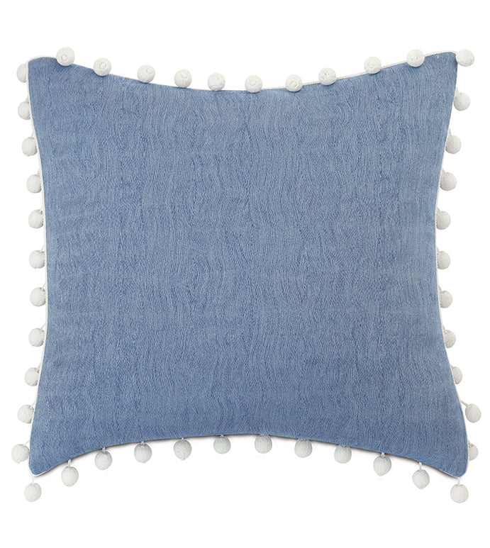 Eastern Accents Castaway Ball Trim Euro Sham