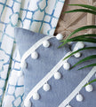 Eastern Accents Castaway Diagonal Trim Decorative Pillow