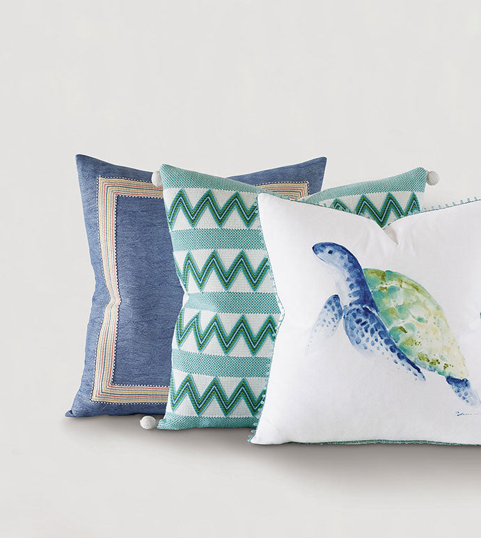 Eastern Accents Castaway Turtle Decorative Pillow