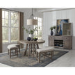 Magnussen Home Paxton Place Dovetail Grey Upholstered Bench