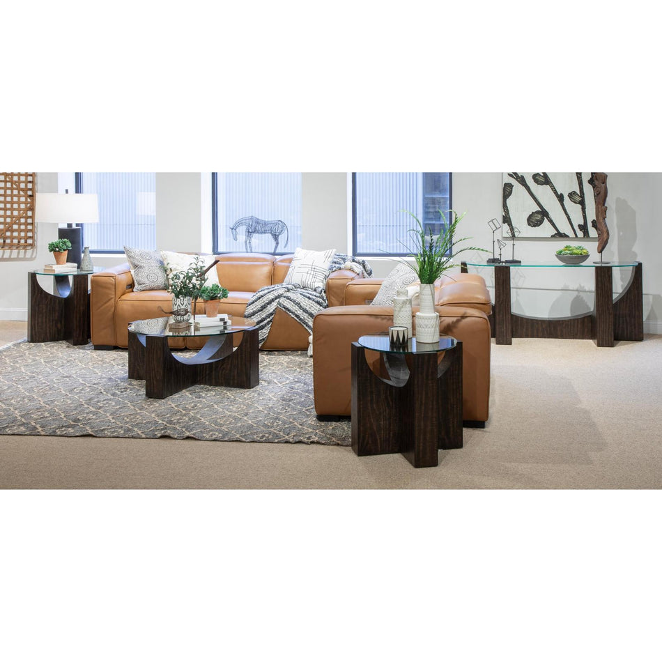 Magnussen Home Beckham Rustic Tavern Round End Table