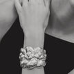 Christofle Babylone Sterling Silver Cuff Bracelet