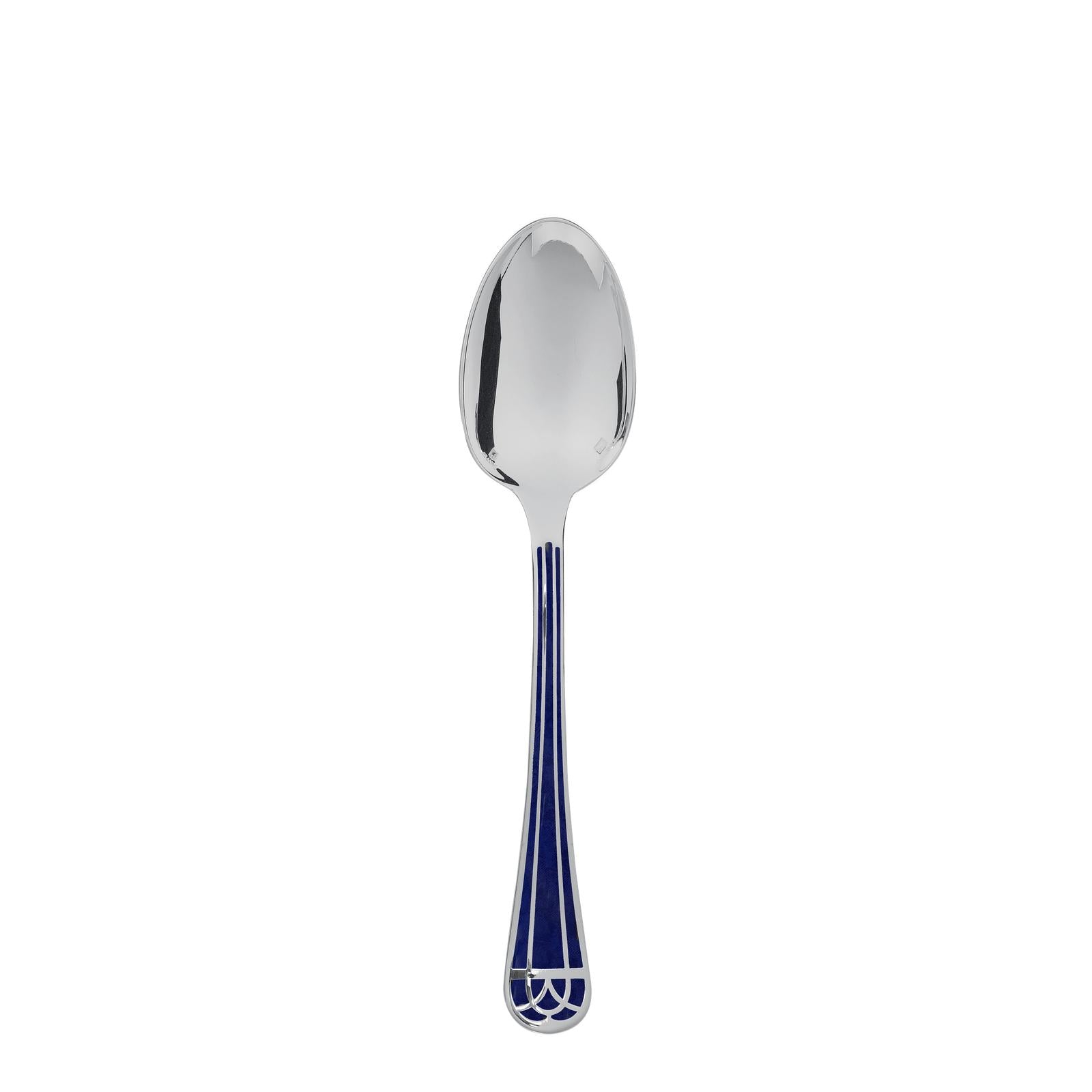 Christofle Talisman Silver Plated Standard Tablespoon Blue