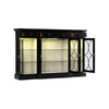 Jonathan Charles Traditional Four Door Breakfront Display Cabinet