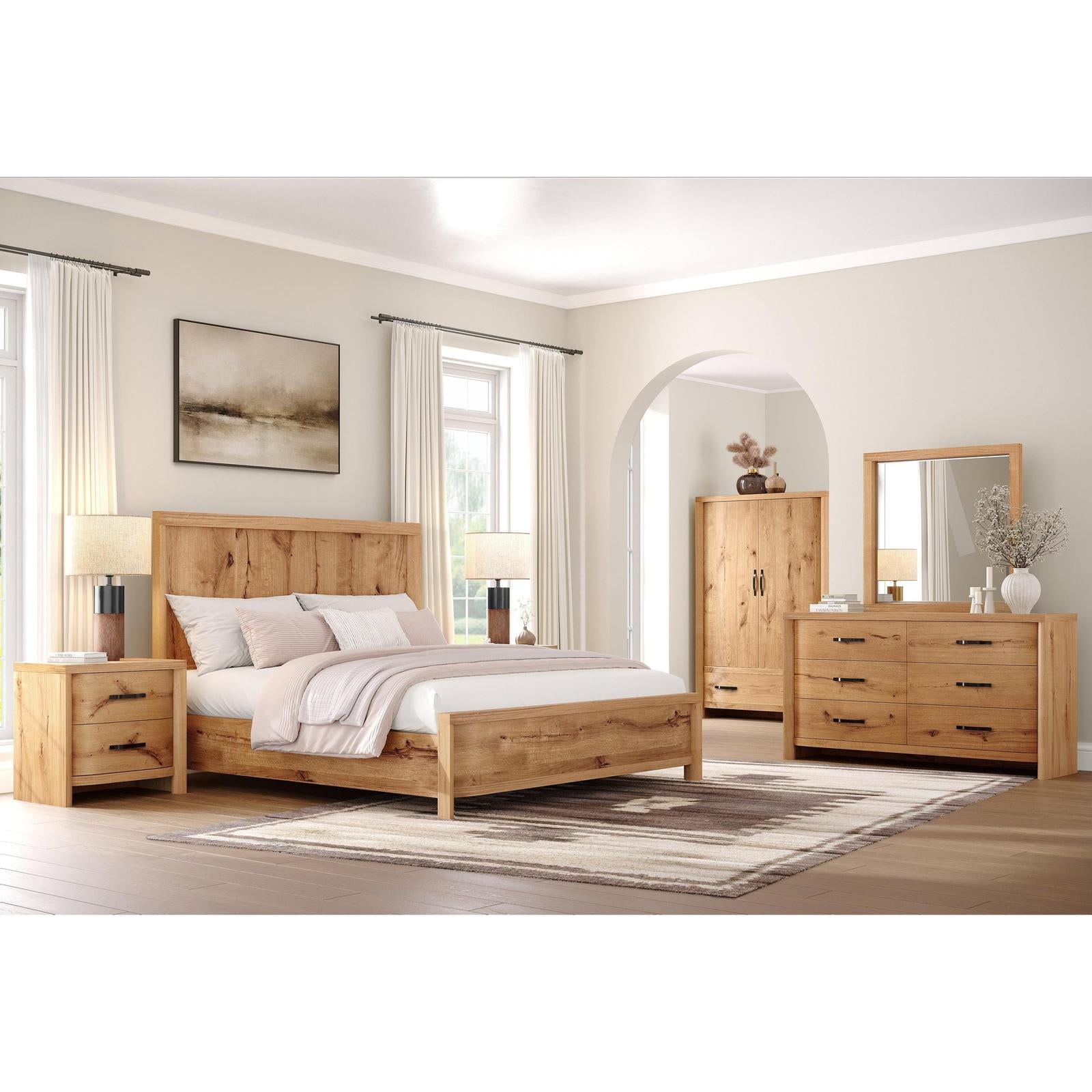 Magnussen Home Laramie Honey Wheat Bed