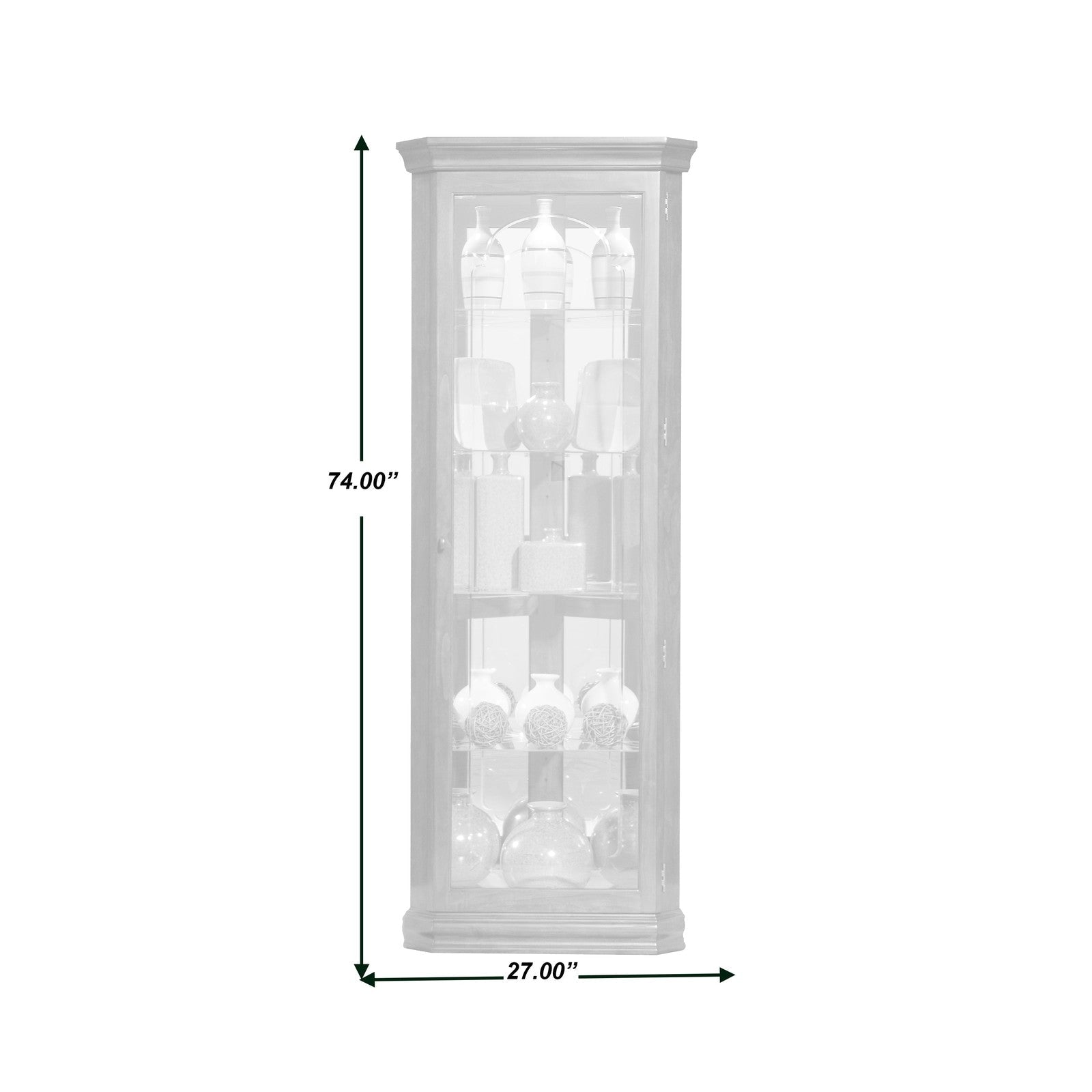 Pulaski Furniture PFC Curios Lighted Curio Cabinet