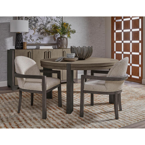Pulaski Furniture Anderson Park Moose Trail And Frontier Brown Round Dining Table