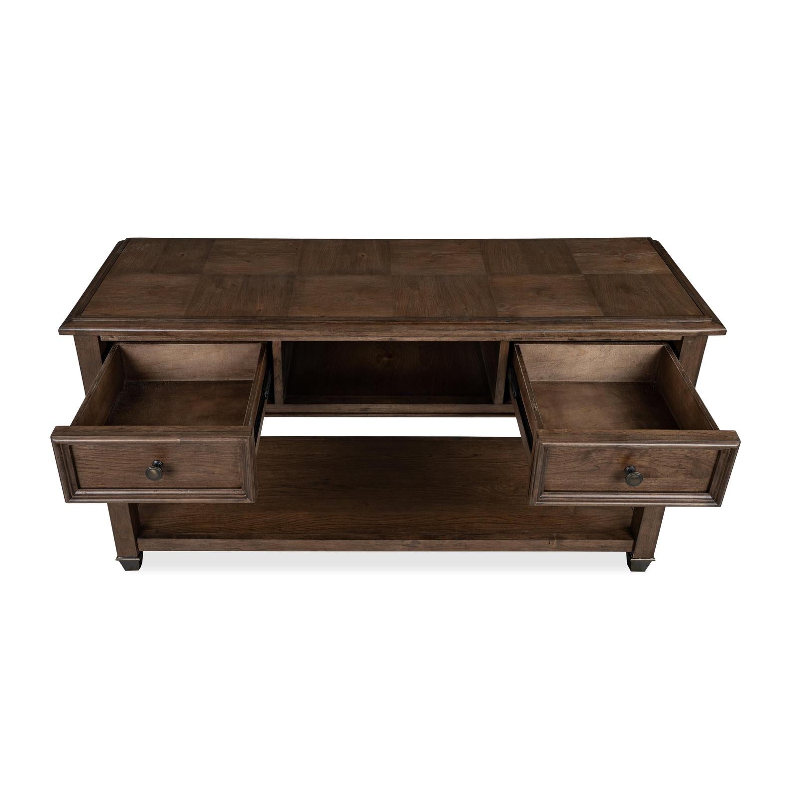 Magnussen Home Cormac Brown Rectangular Sofa Table