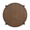 Magnussen Home Kaysen Wallaby And Matte Black Round Cocktail Table
