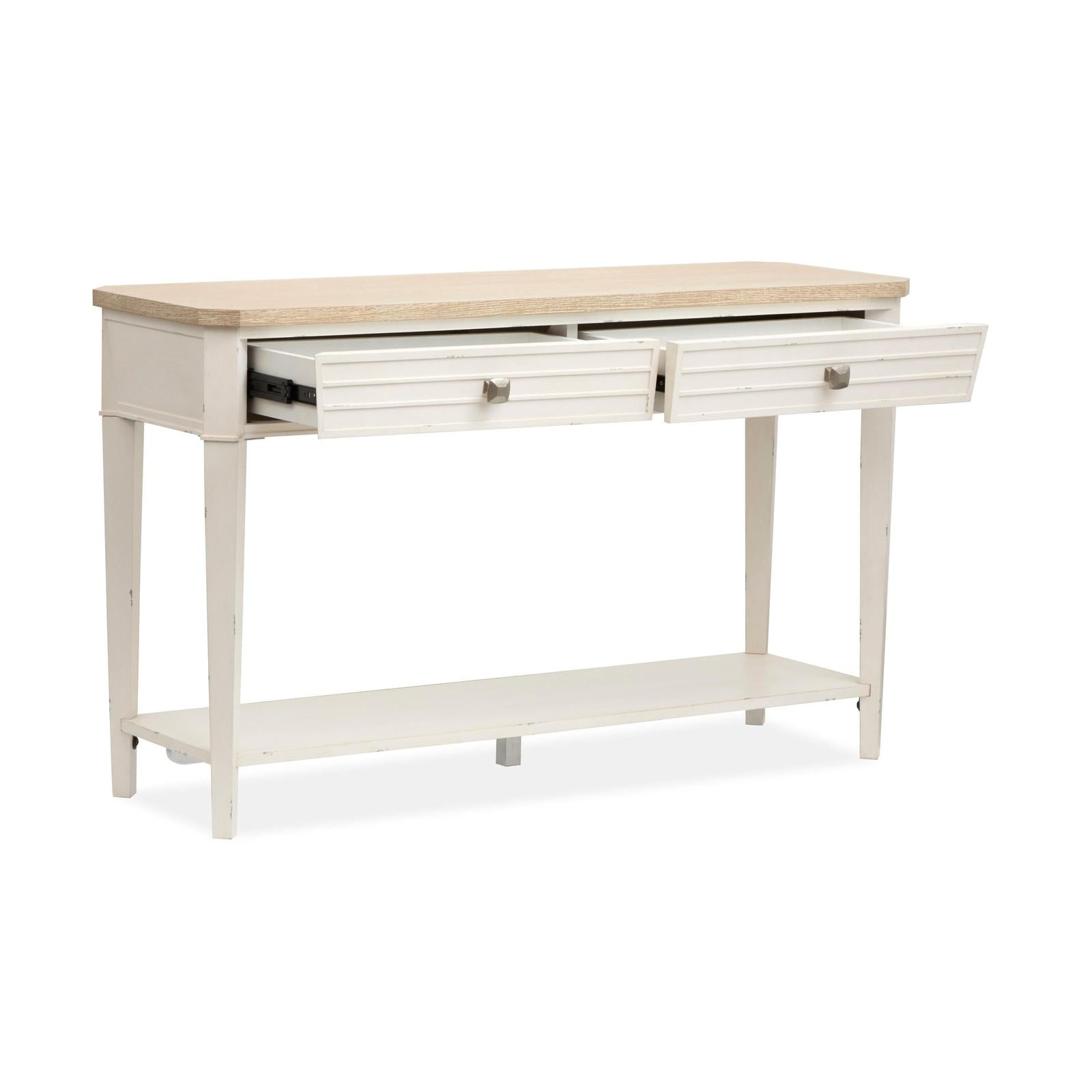 Salt Life Home Echo Isles Sea Pearl and Driftwood Rectangular Sofa Table