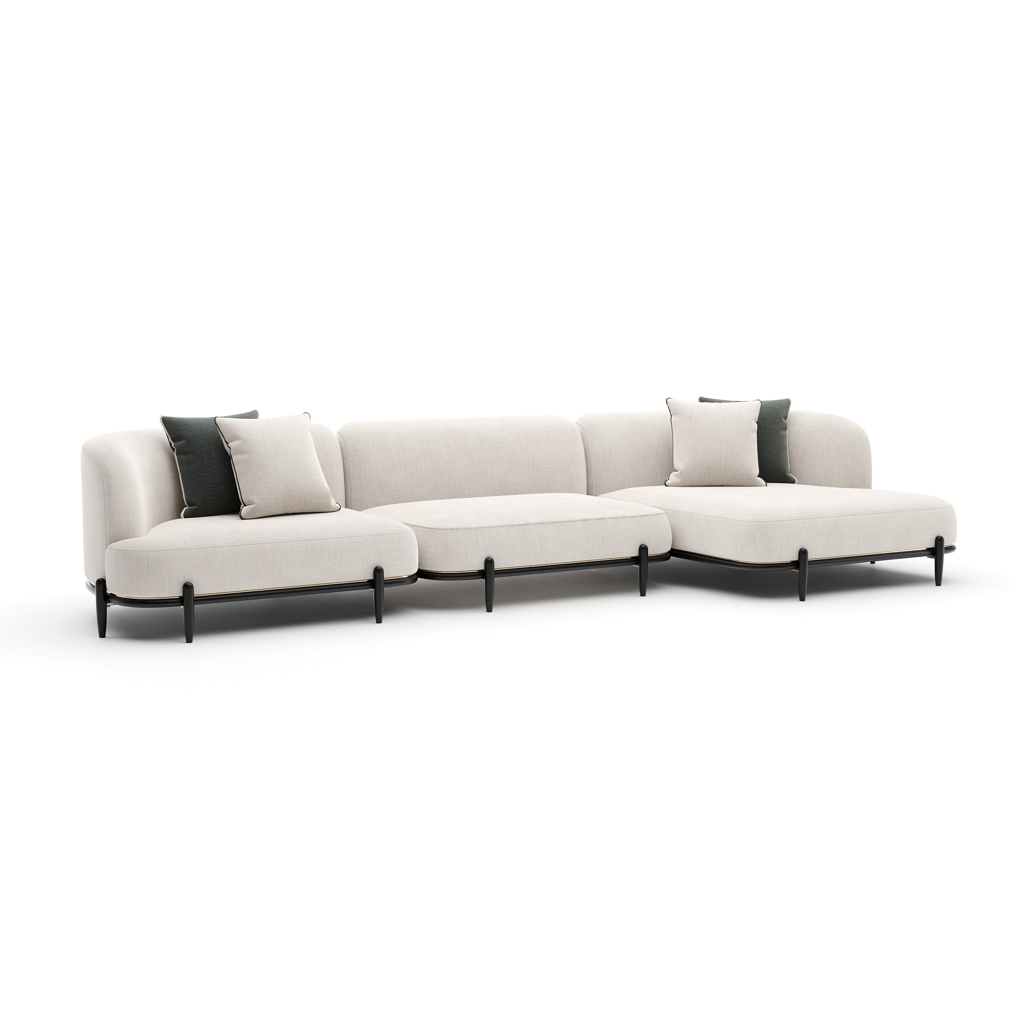 Caracole Madera Sectional