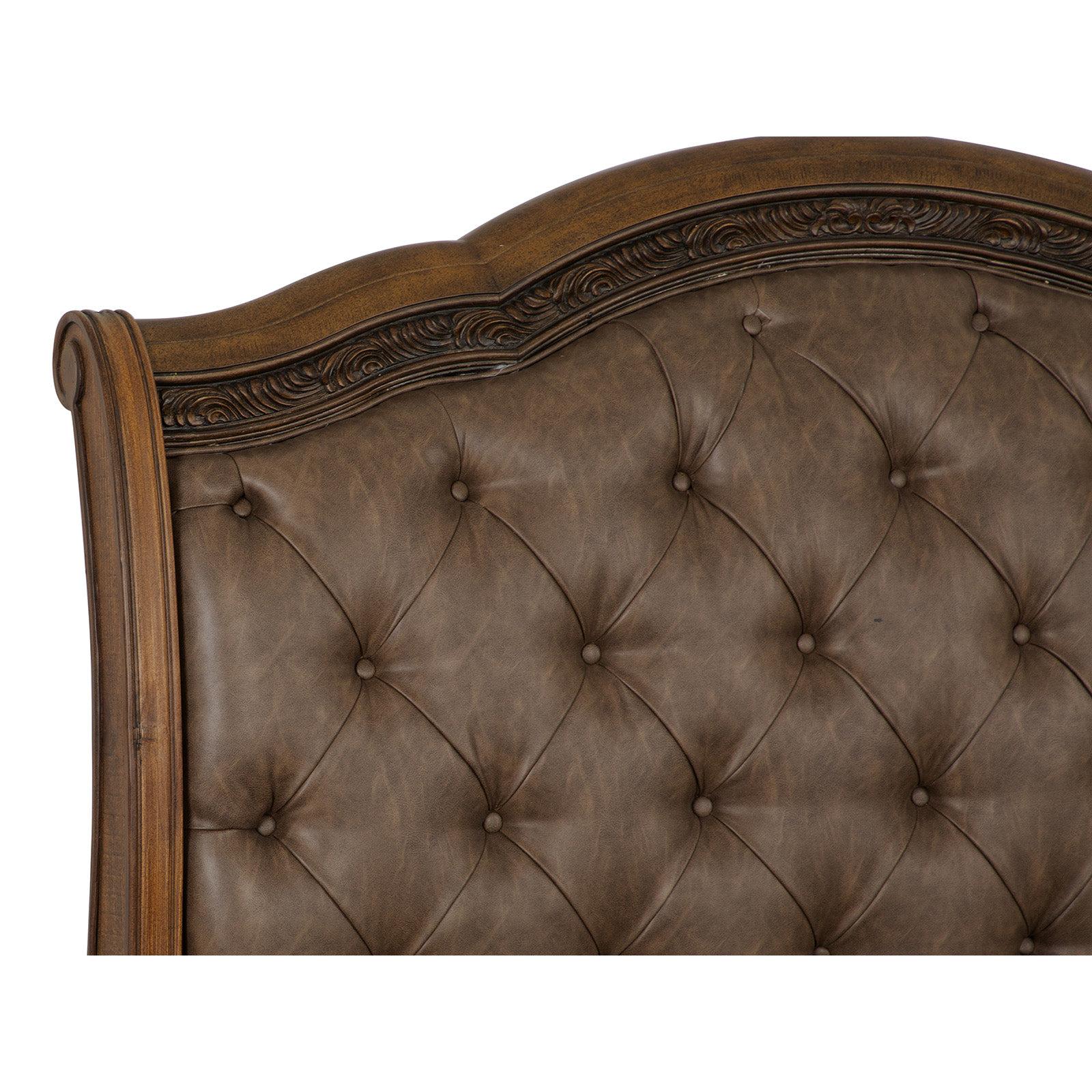 Magnussen Home Durango Willadeene Brown Upholstered Sleigh Bed
