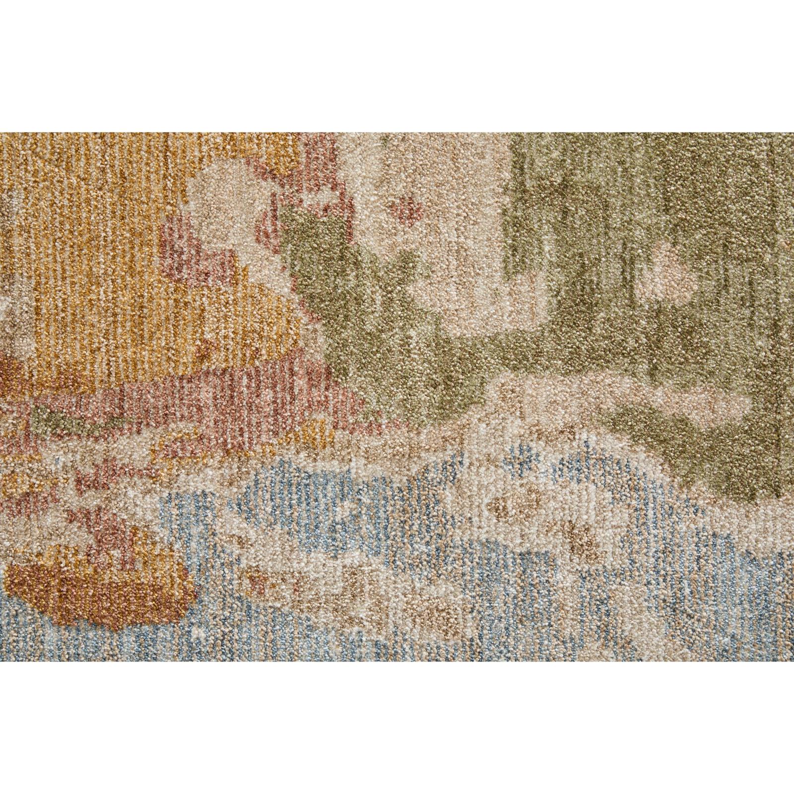 Feizy Pearson 39SRF Modern Abstract, Ivory/Green/Tan, Rug