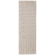 Feizy Fenner T8003 Transitional Geometric, Taupe/Ivory, Rug