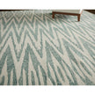 Feizy Wallace 8A40F Modern Chevron Rug in Blue/White