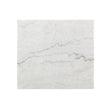 Magnussen Home Torin White Marble And Matte Black Rectangular End Table