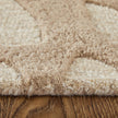 Feizy Kimball 8A32F Transitional Abstract Rug in Ivory/Brown/Tan