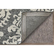 Feizy Belfort 8A26F Traditional Floral & Botanical Rug in Gray/Ivory/Black