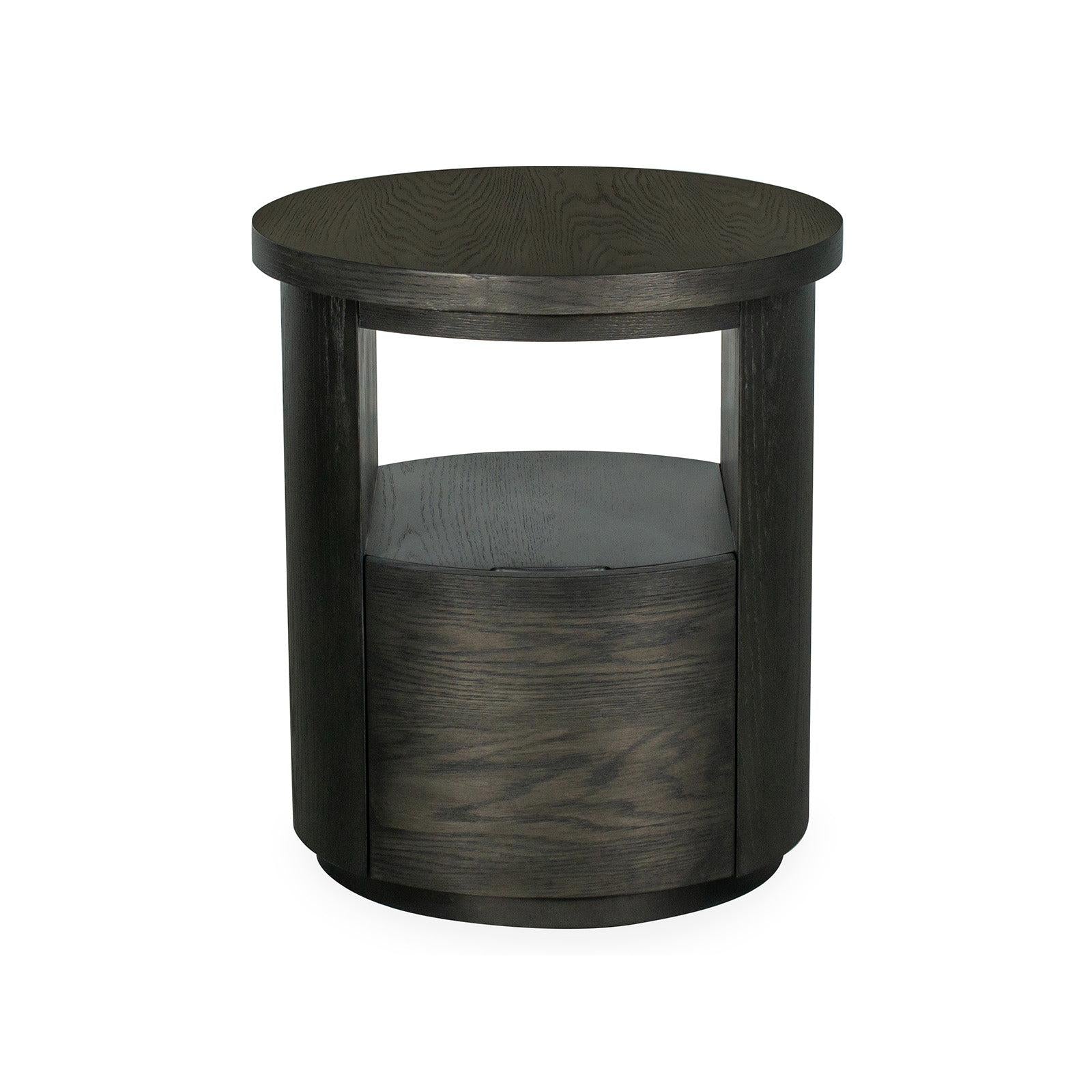 Magnussen Home Bosley Coffee Bean Round End Table