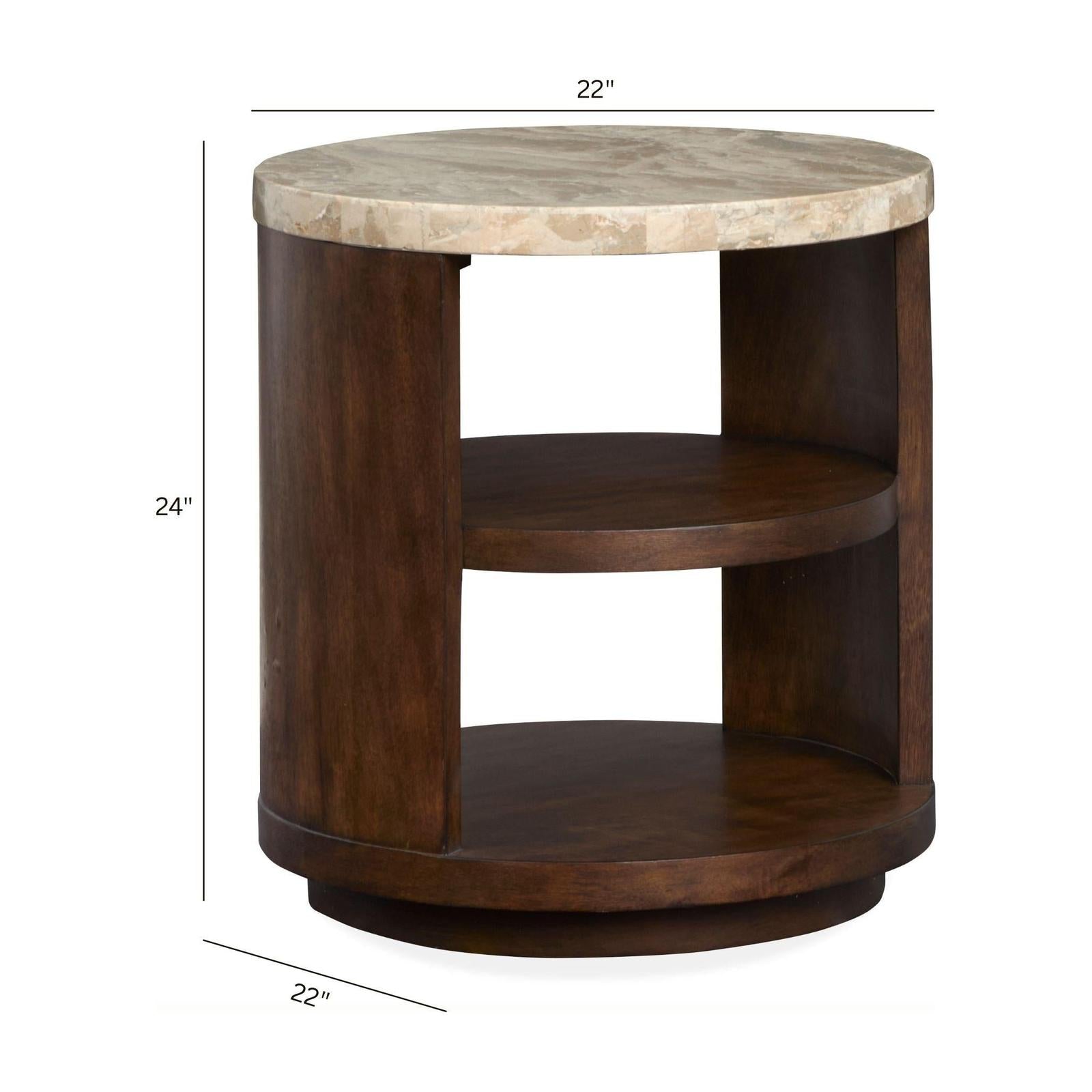 Magnussen Home Mcpherson Burnt Umber End Table
