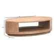Magnussen Home Sanford Chateau Brown Oval Cocktail Table With Casters