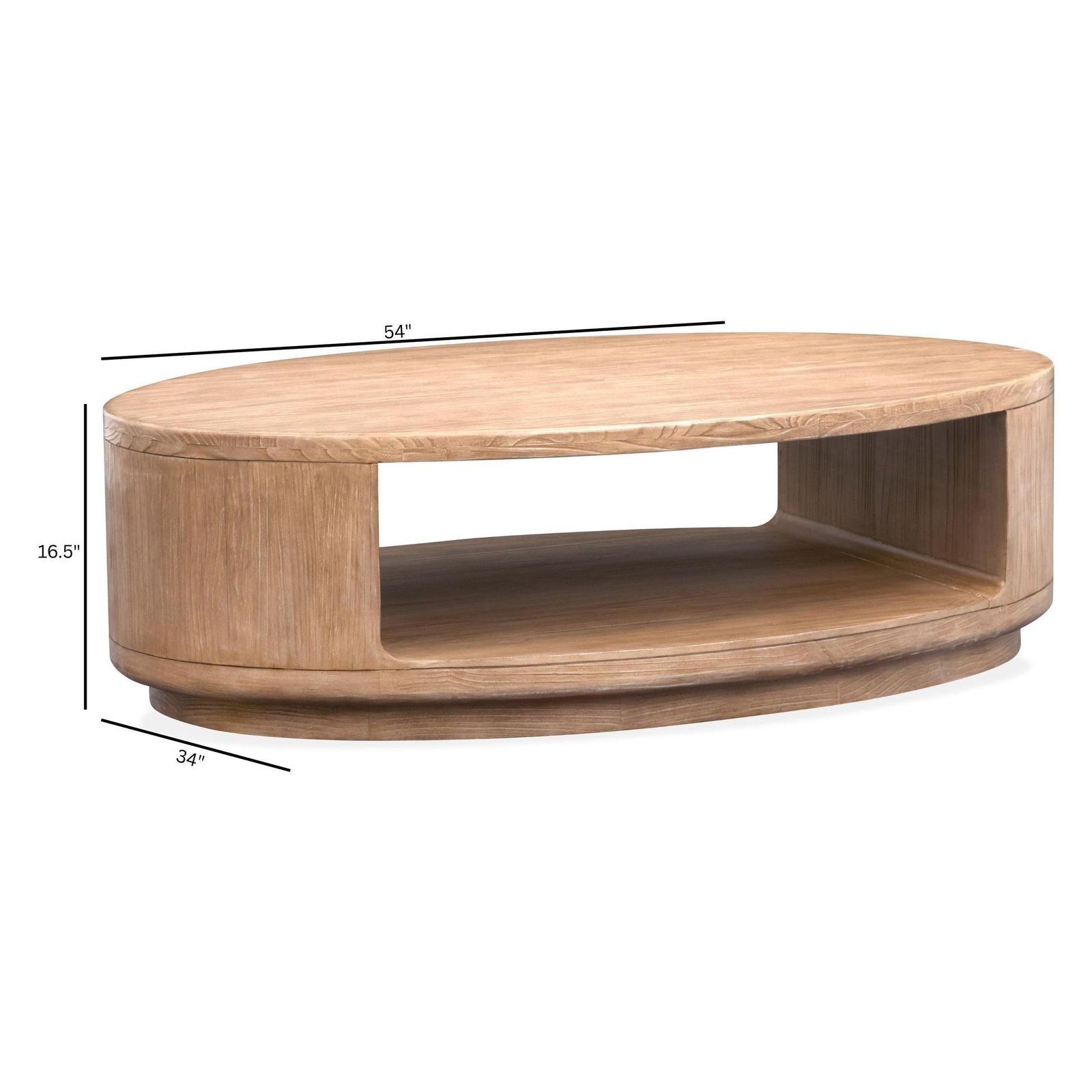 Magnussen Home Sanford Chateau Brown Oval Cocktail Table With Casters
