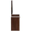 Michael Amini Houston Vanity Table with Mirror - Walnut