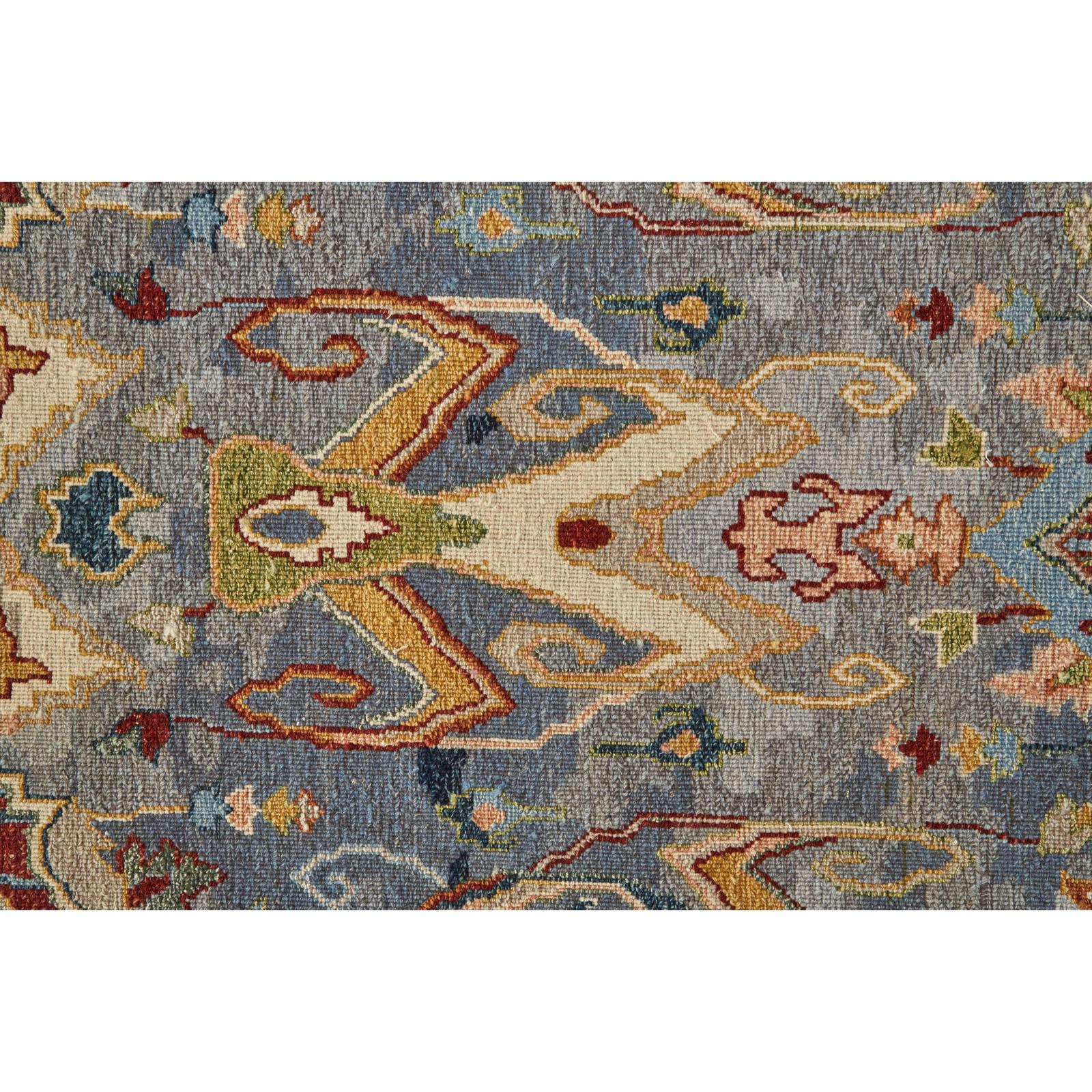 Feizy Leylan 0563F Transitional Ikat, Blue/Gray/Tan
