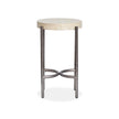 Magnussen Home Jennings Edgecomb Grey And Weathered Antique Nickel Round Accent Table