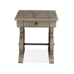 Magnussen Home Tinley Park Dove Tail Grey Rectangular End Table