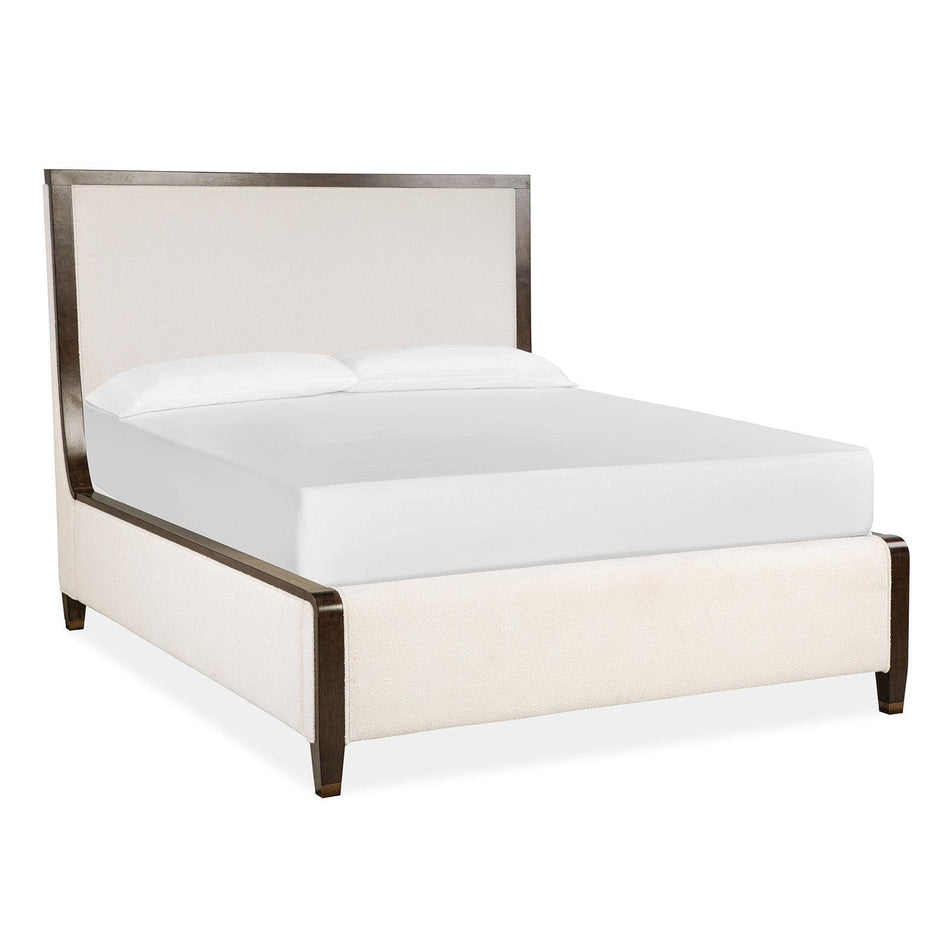 Magnussen Home Rowan Espresso Upholstered Panel Bed