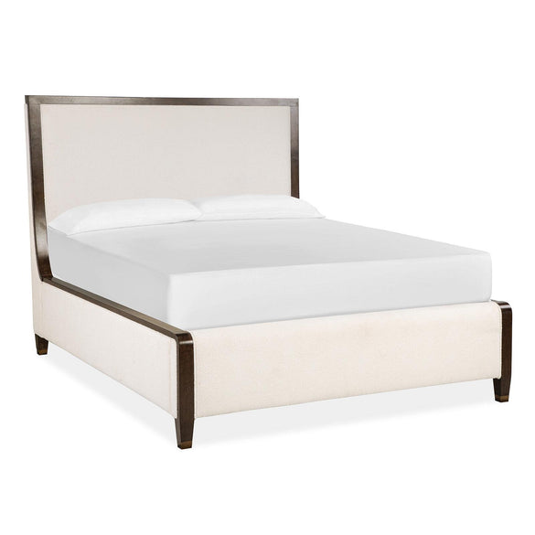 Magnussen Home Rowan Espresso Upholstered Panel Bed