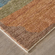 Feizy Pearson 39SDF Modern Abstract, Blue/Ivory/Orange, Rug