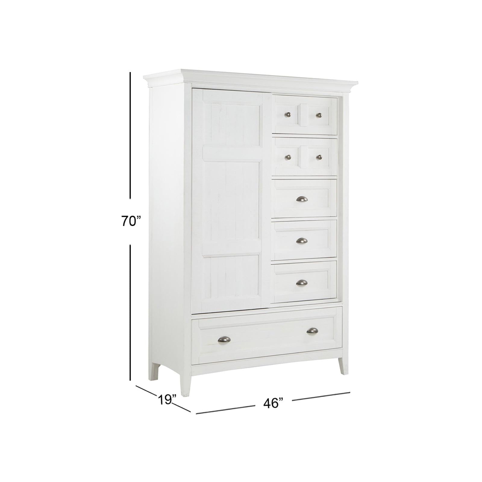Magnussen Home Heron Cove Chalk White & Dovetail Grey Chest