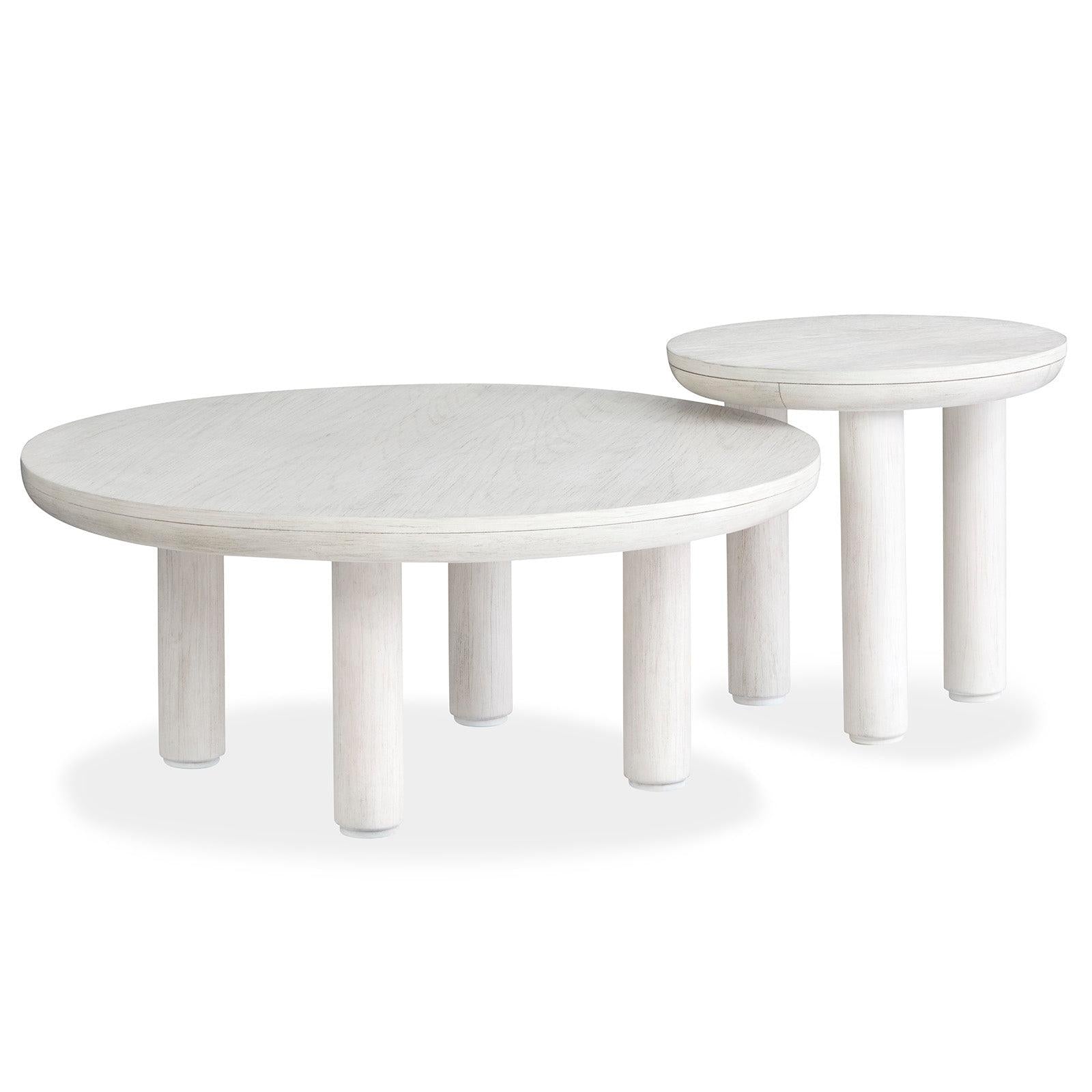 Salt Life Home Sunset Cove Moonlight Pearl Nesting Cocktail Table with Casters Sale