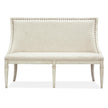 Magnussen Home Newport Alabaster Upholstered Bench