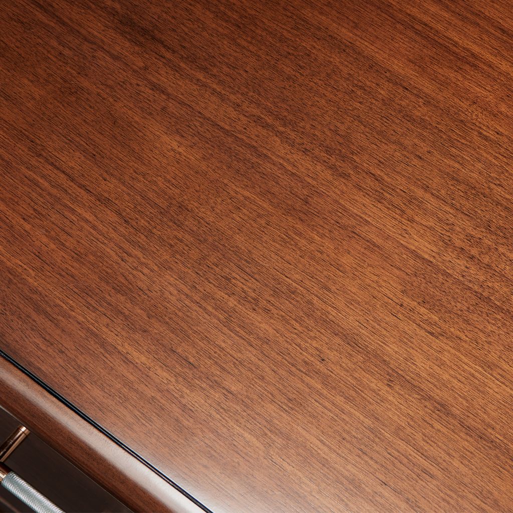 Michael Amini Mason Park Offset Chest with Storage Mirror - Umber