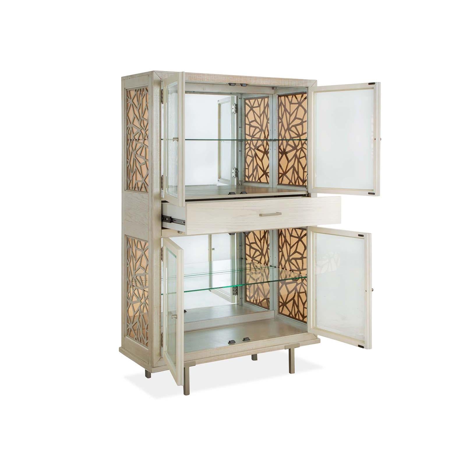 Magnussen Home Lenox Acadia White Display Cabinet