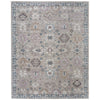 Feizy Dartmouth 39QLF Transitional Floral & Botanical Rug in Gray/Blue/Taupe