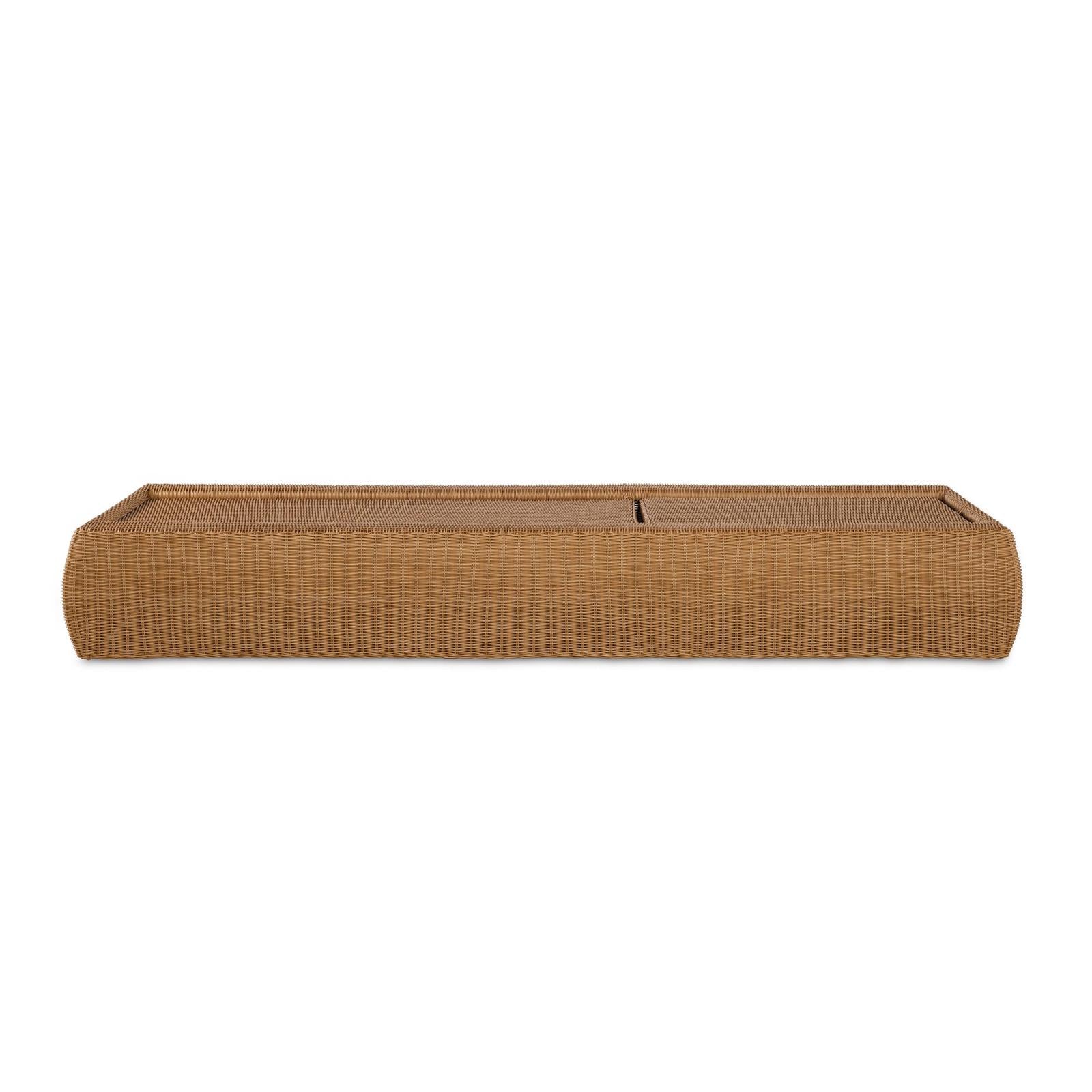 Century Furniture Outdoor Complements Poolside Wicker Reclining Chaise Lounge