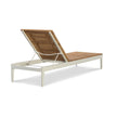 Century Furniture Outdoor Complements Poolside Metal/Teak Reclining Chaise Long